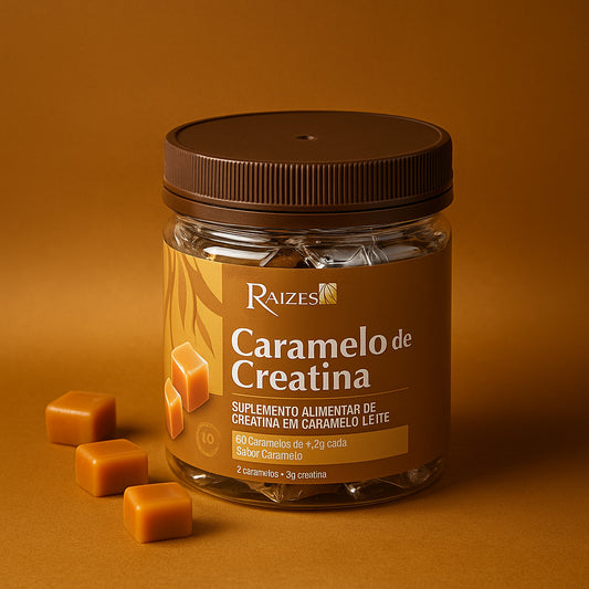Caramelo de Creatina – 60 Cápsulas Mastigáveis de 6,5g